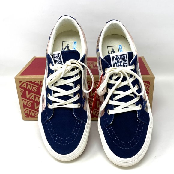 Vans Blue and White Women's Sneakers - Picture 3 of 11